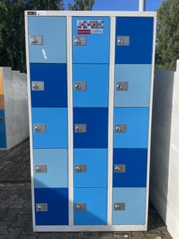 Schließfach-Schrank, 15 Fächer, G853-0-D0128-V1L Schließsystem mgl. 1
