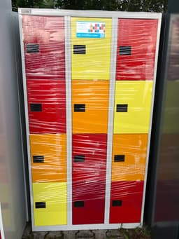 Schließfach-Schrank,12 Fächer,G643-0-D0001-L2 inkl. Schließsystem 1