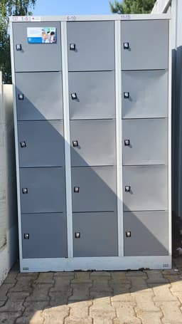 Schließfach-Schrank,12 Fächer,G253-0-R7004-L1 Schließsystem mgl. 1