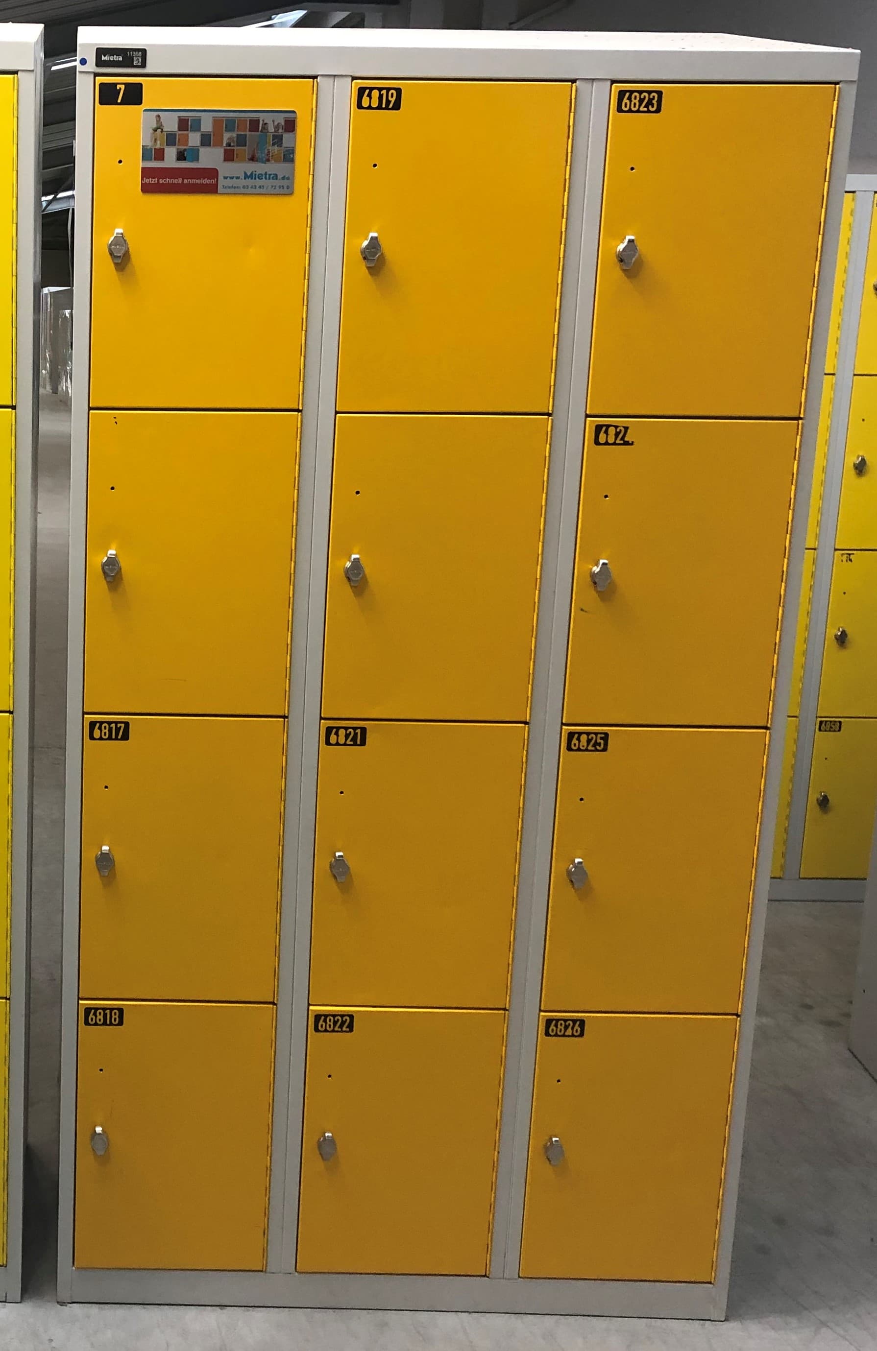 Schließfach-Schrank,12 Fächer,G643-0-R1003-V1L Schließsystem mgl.