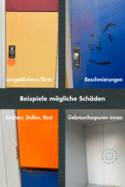 Schließfach-Schrank12 Fächer,G643-0-D0001-L1 Schließsystem mgl. 2